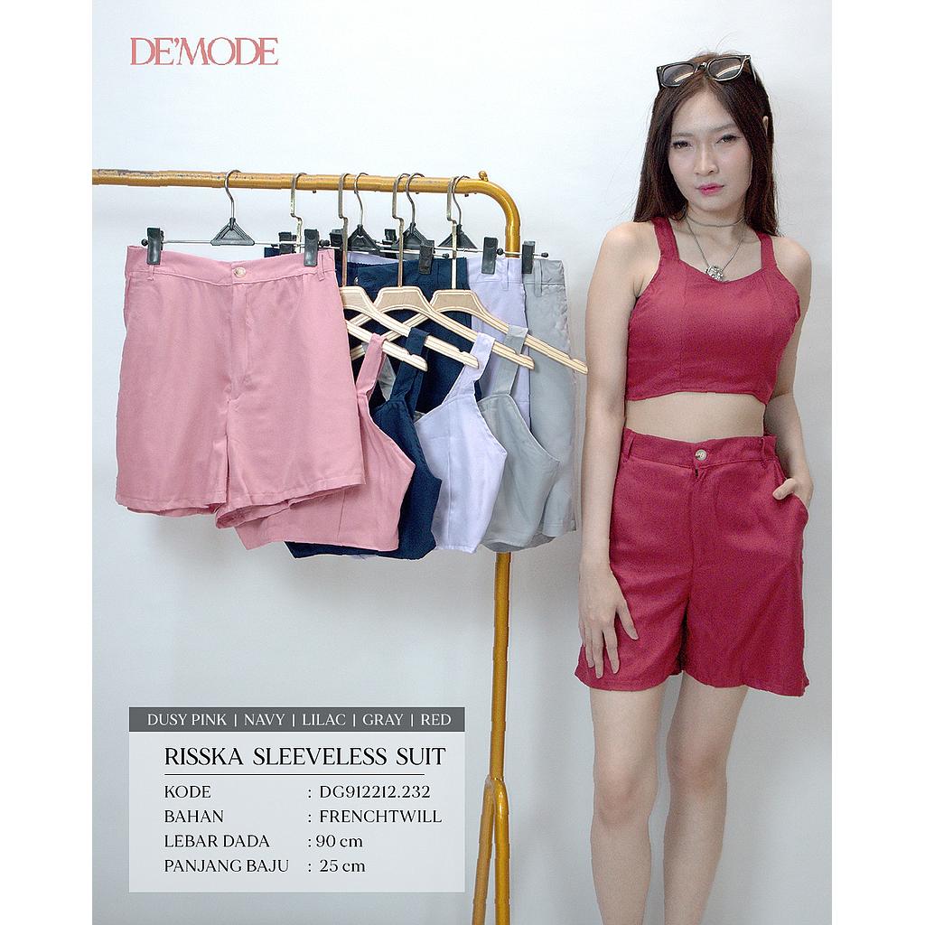 Risska Sleeveless suit ( 2Piece )(DG.232)