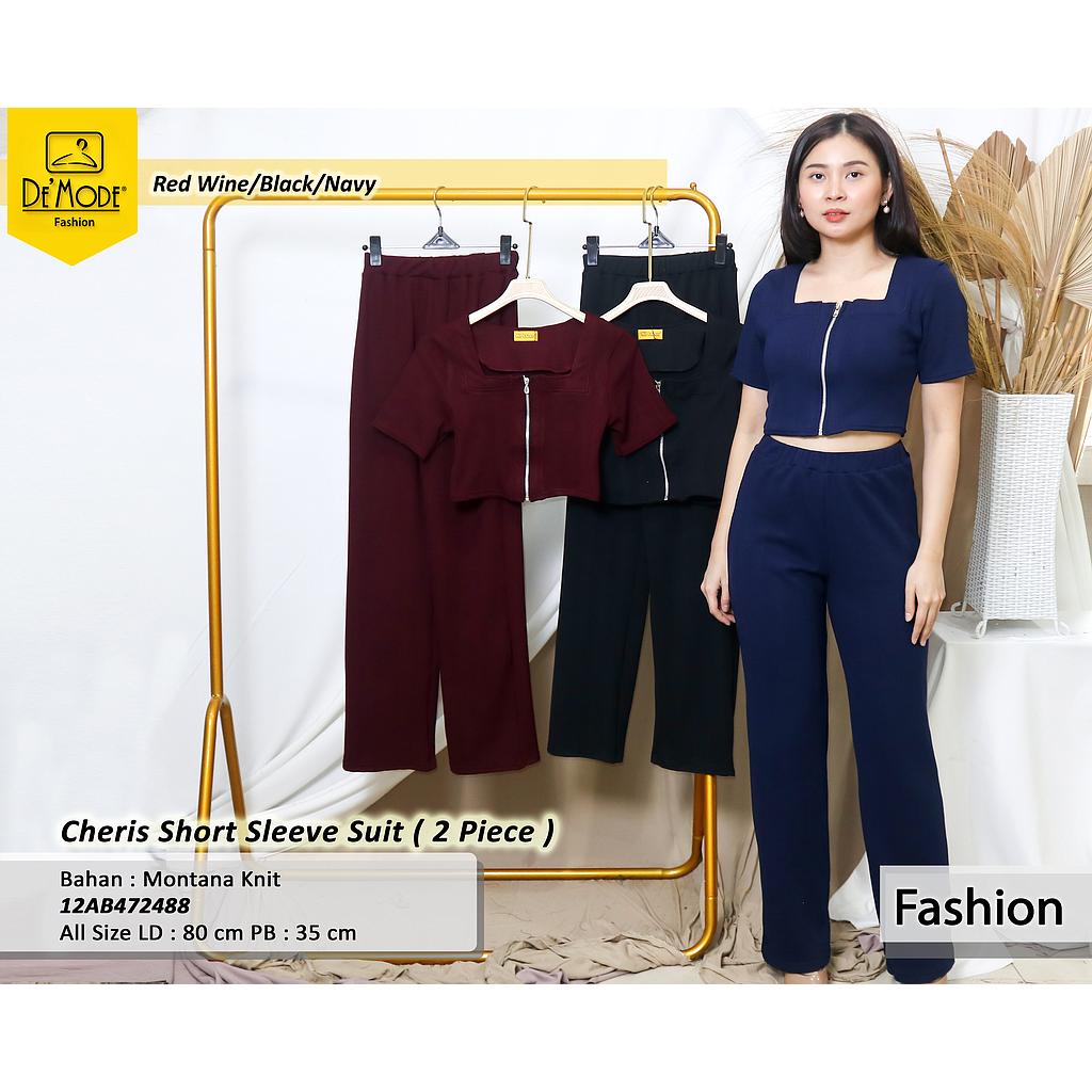 Cheris short sleeve suit (2 piece)(AB472 + AB488)