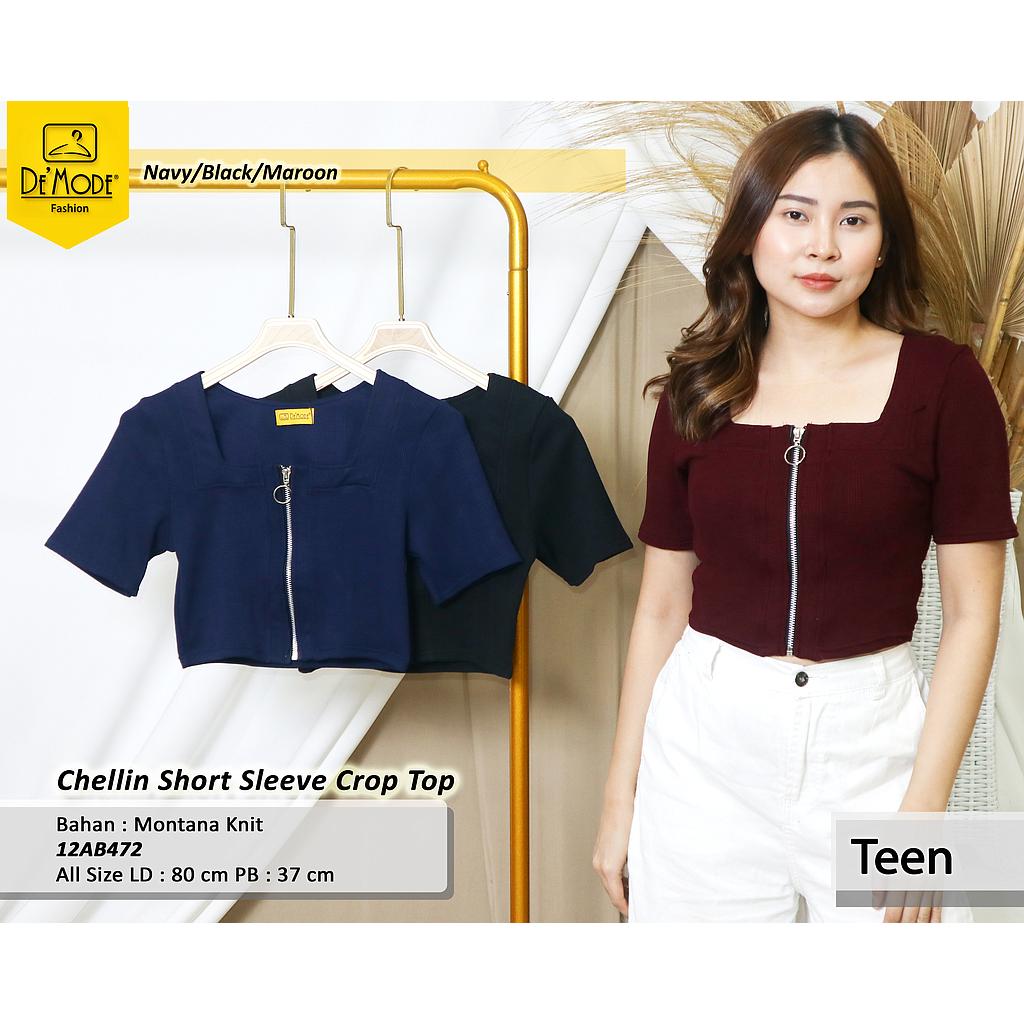Chellin short sleeve crop top (AB472)