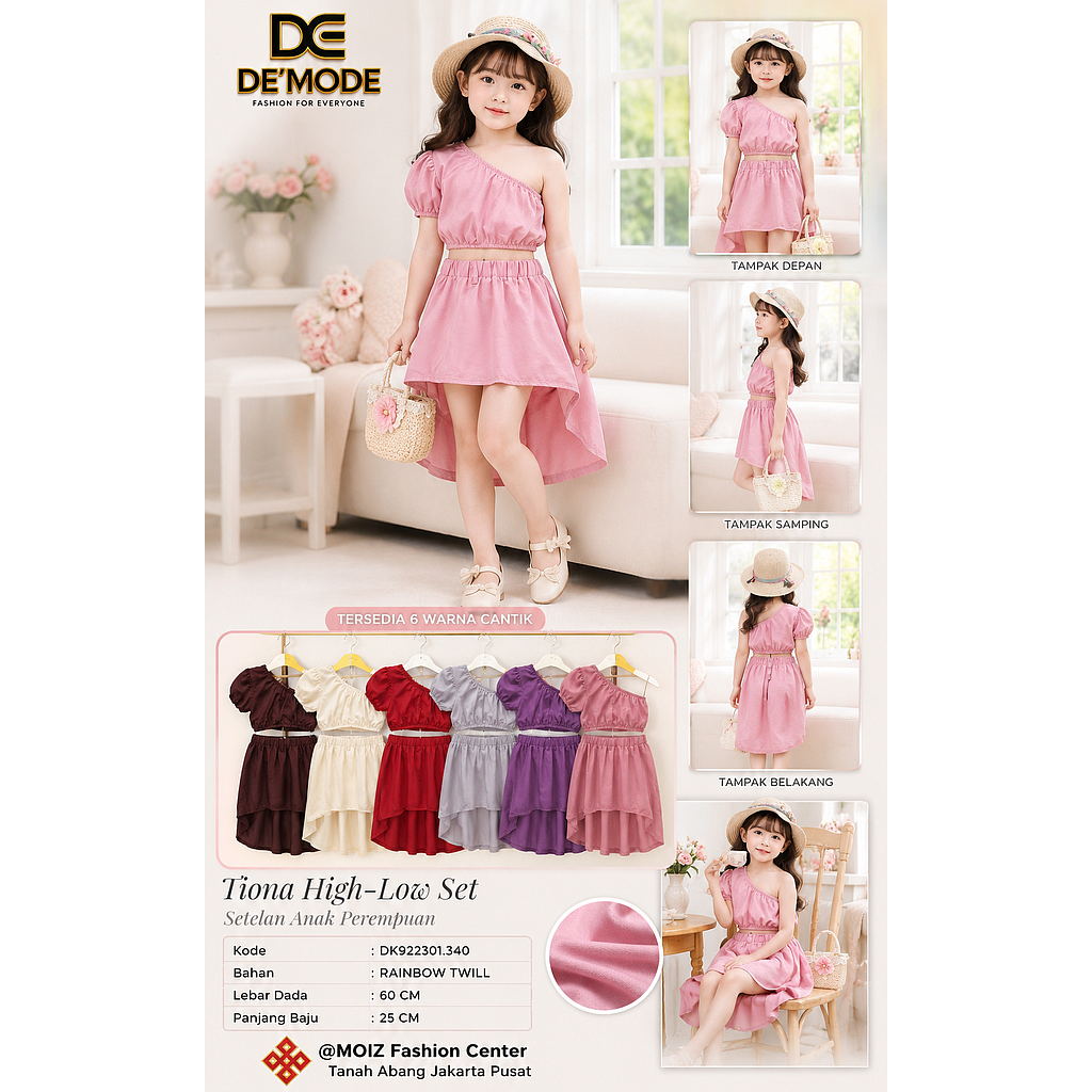 Tiona Sleeveless Suit (2piece)  (DK.340)