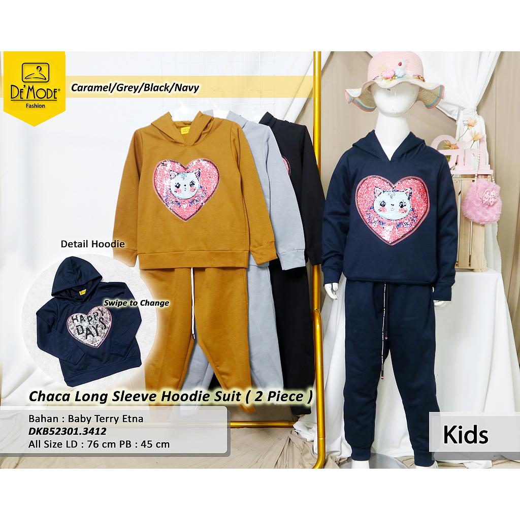 Chaca Long sleeve Hoodie Suit (2piece) (DK.341)