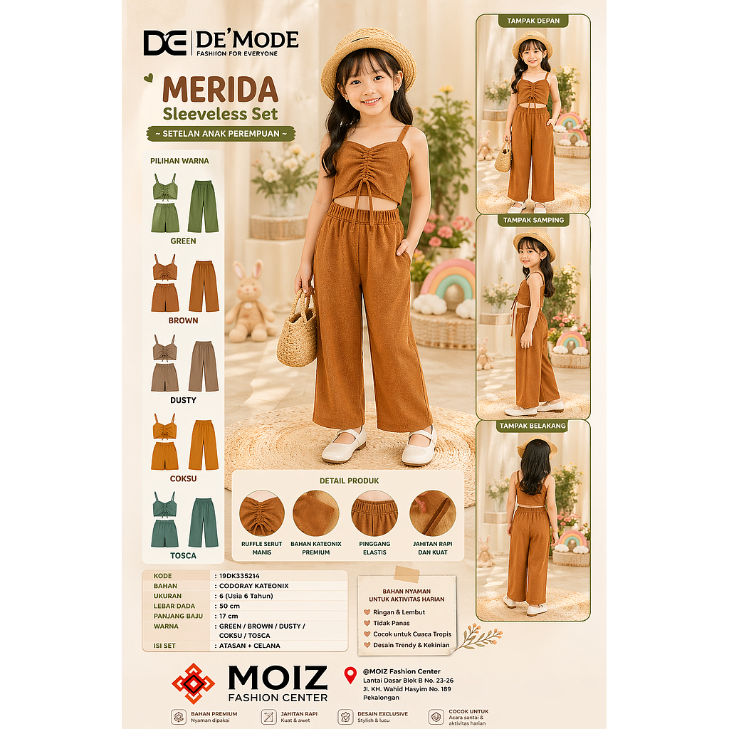 Merida sleeveles suit (2 piece) (DK335)