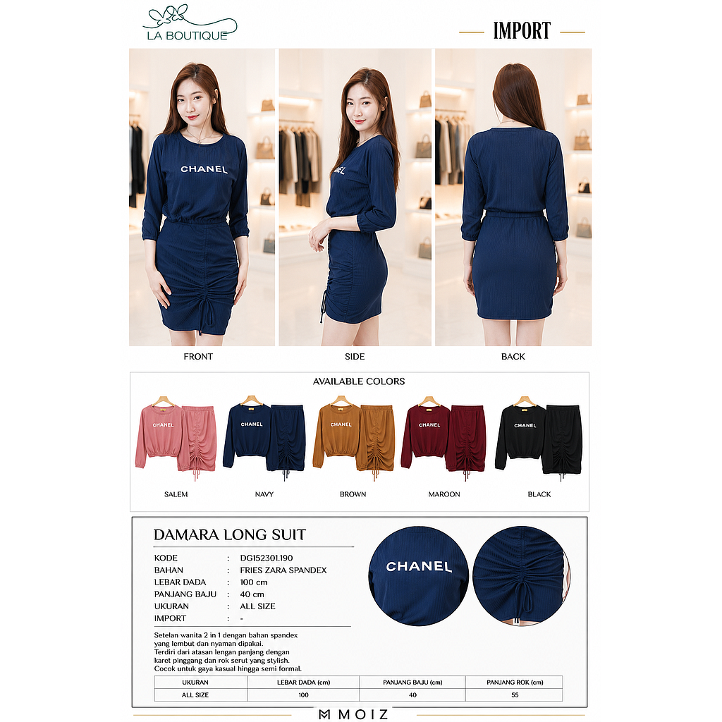 Damara Long  suit (2 piece) (DG.190)