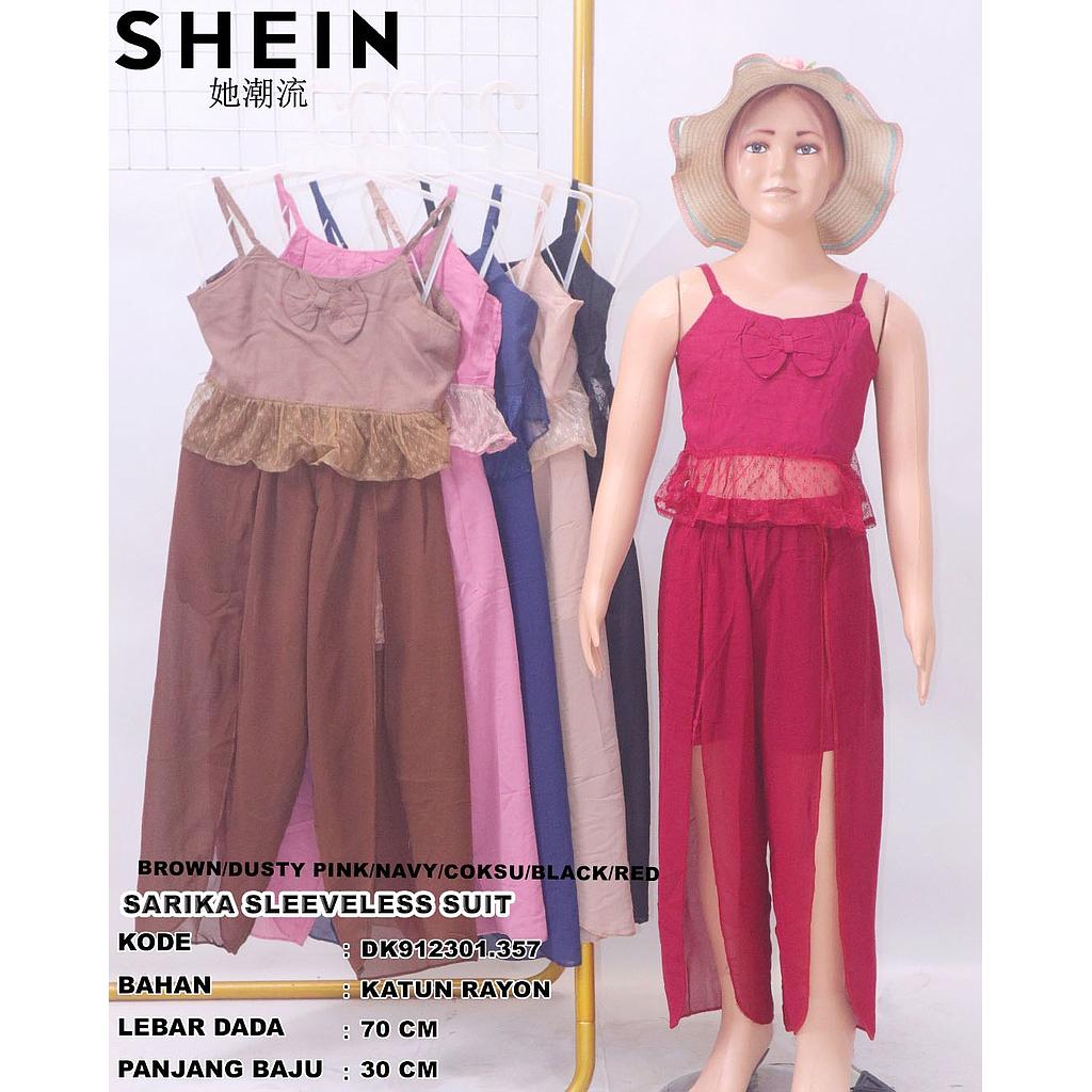 Sarika sleeveless suit  (2piece) (DK.357)