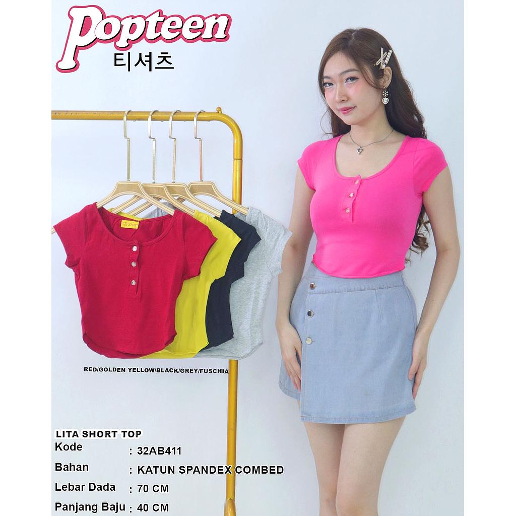Lita Short sleeve Crop top (AB411)