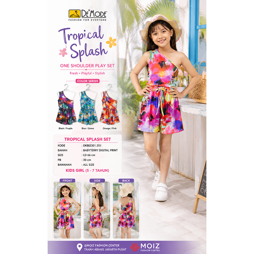 Chika sleeveless suit (DK.351)