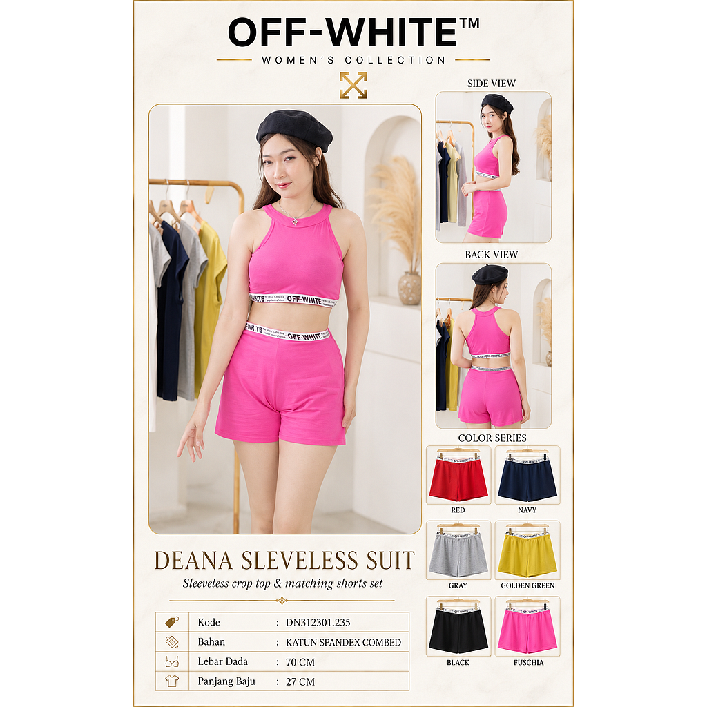  Deana Sleveless suit (2 piece) (DN235)