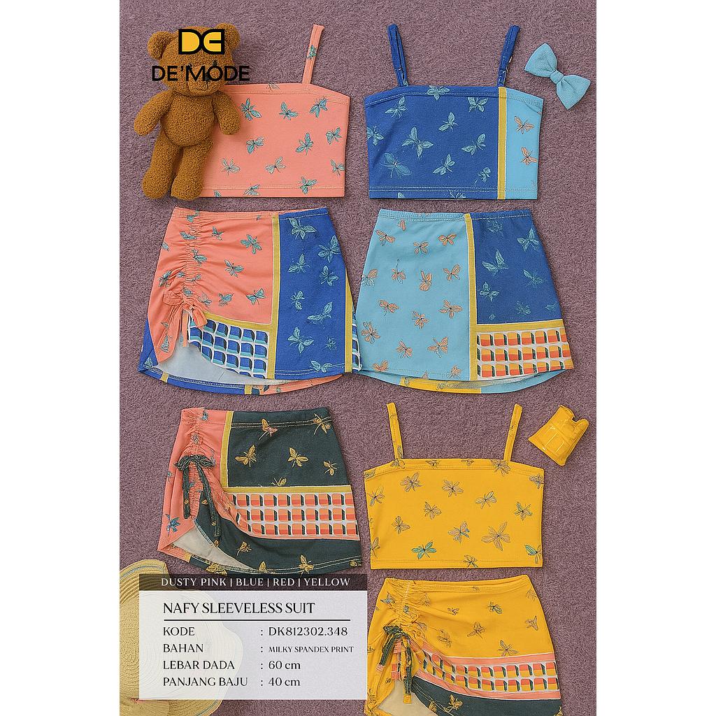  Nafy sleeveless suit (2 piece)(DK.348)