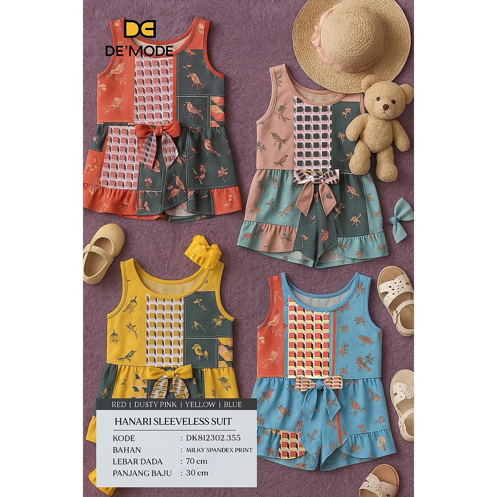 Hanari Sleeveless suit (3piece) (DK.355)