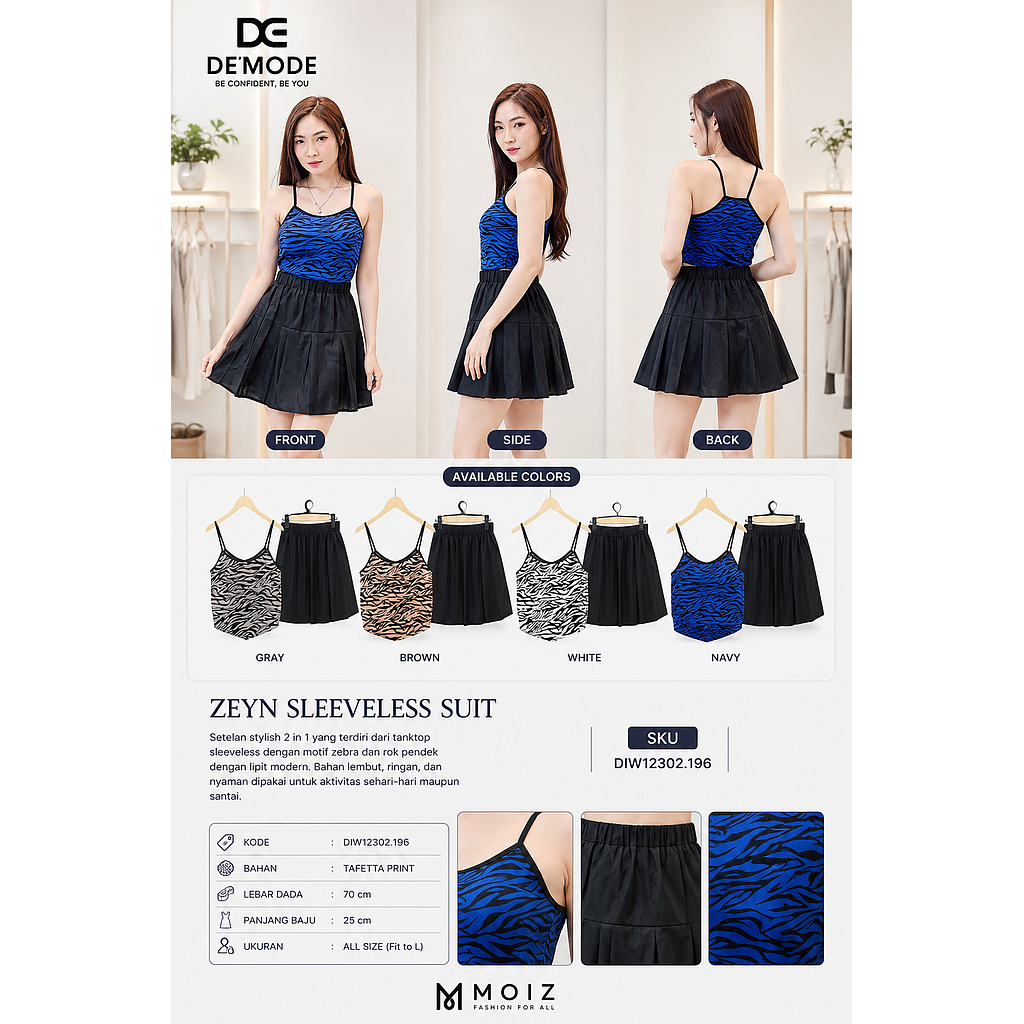 Natalie sleeveless suit (2 piece) (DI.196)
