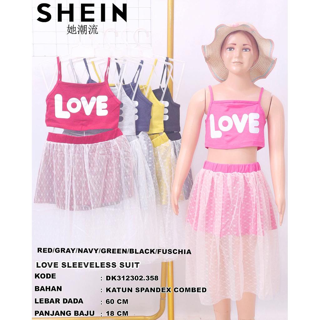  Love Sleeveless suit (2 piece) (DK358)
