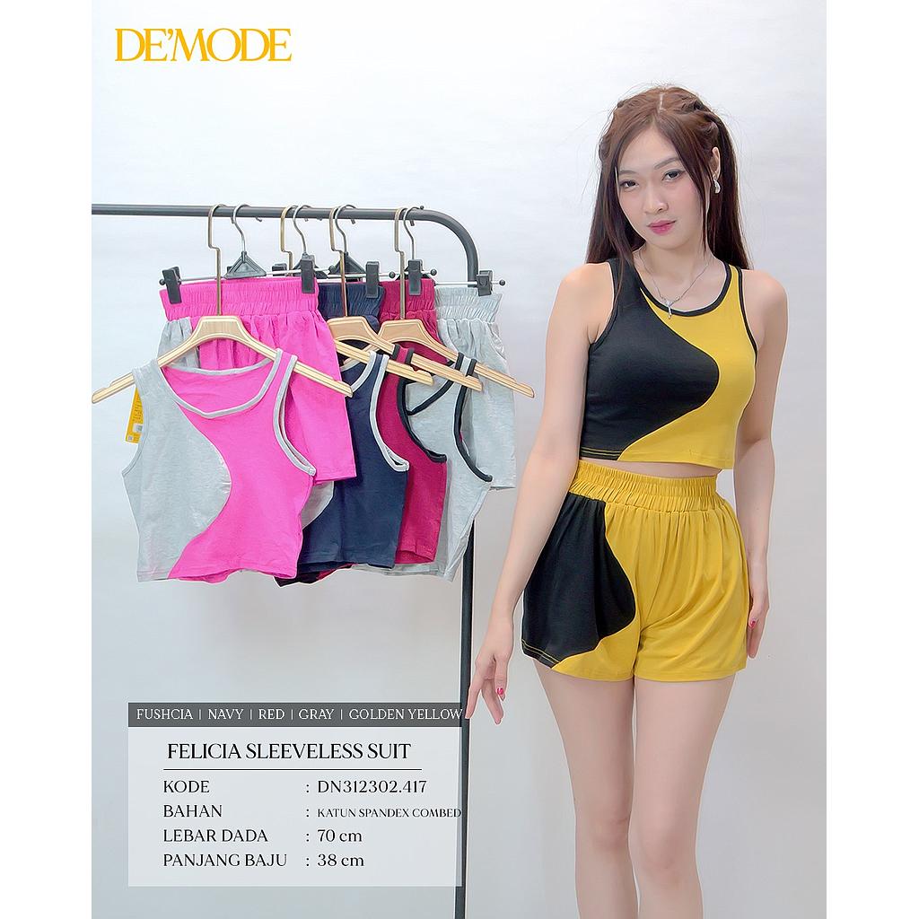 Felicia Sleeveless Suit (2 piece) (DN417)