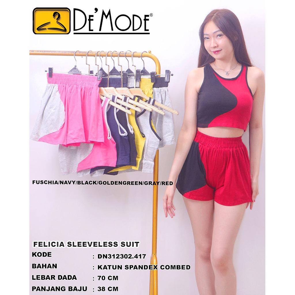 Felicia Sleeveless Suit (2 piece) (DN417)