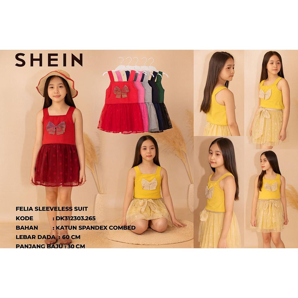 Felia sleeveless suit (2 piece) (DK.365)