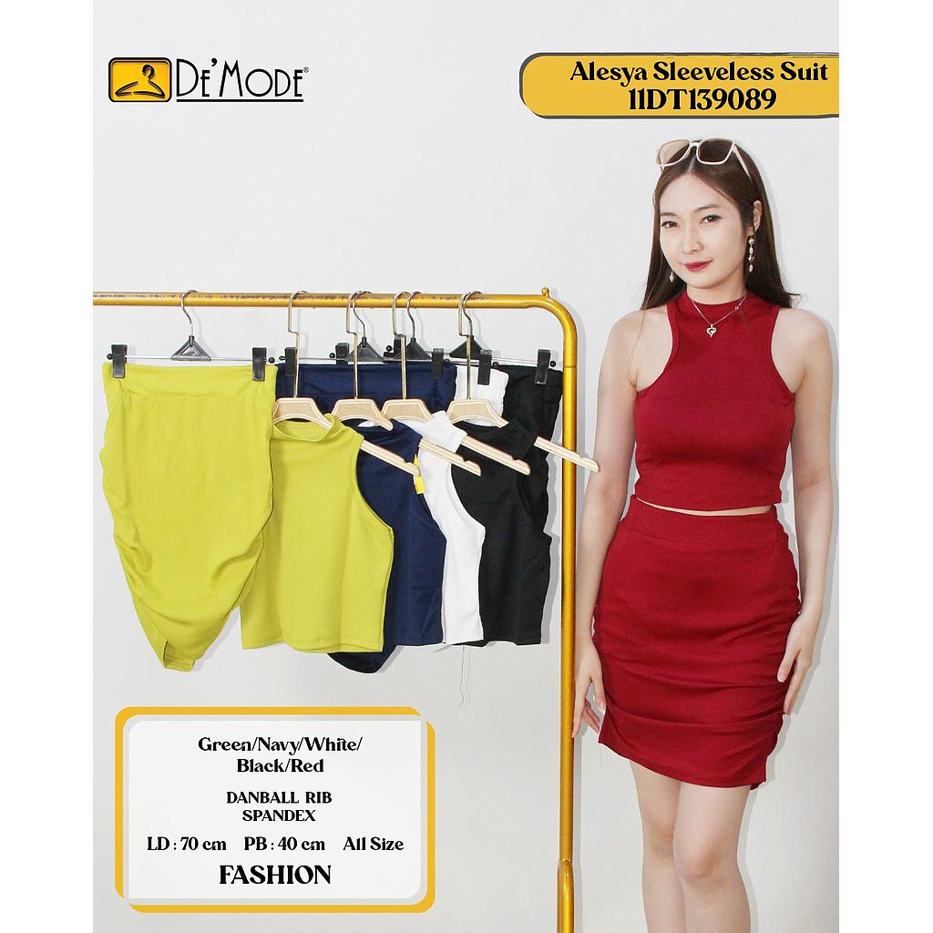 Alesya sleeveless suit (2 piece)(DT139+DF089)