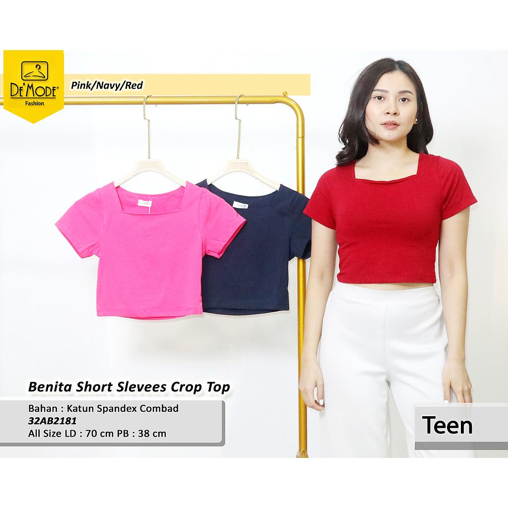  Benita short sleeve Crop Top (AB218)