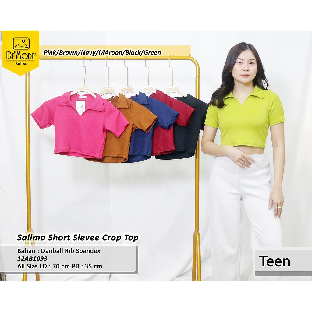 Salima Short Sleeve Crop Top (AB109)