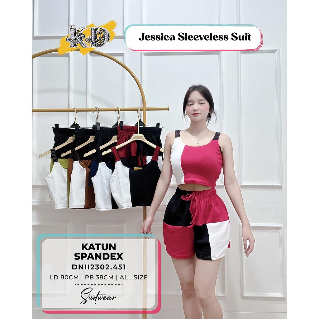 Jessica Sleeveless suit (DN451)