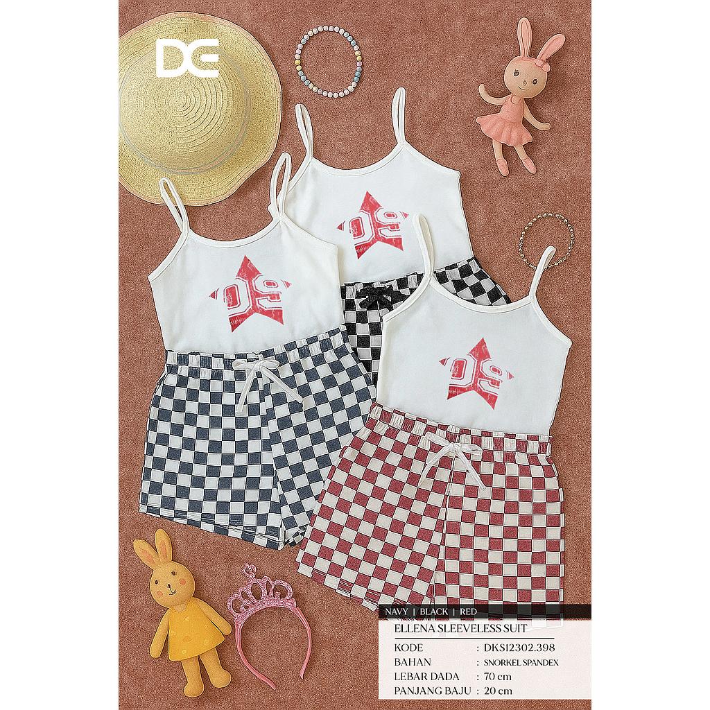  Ellena Sleeveless suit (2 piece) (DK398)