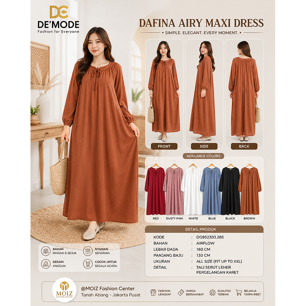 Davinia Dress gamis (DG285)