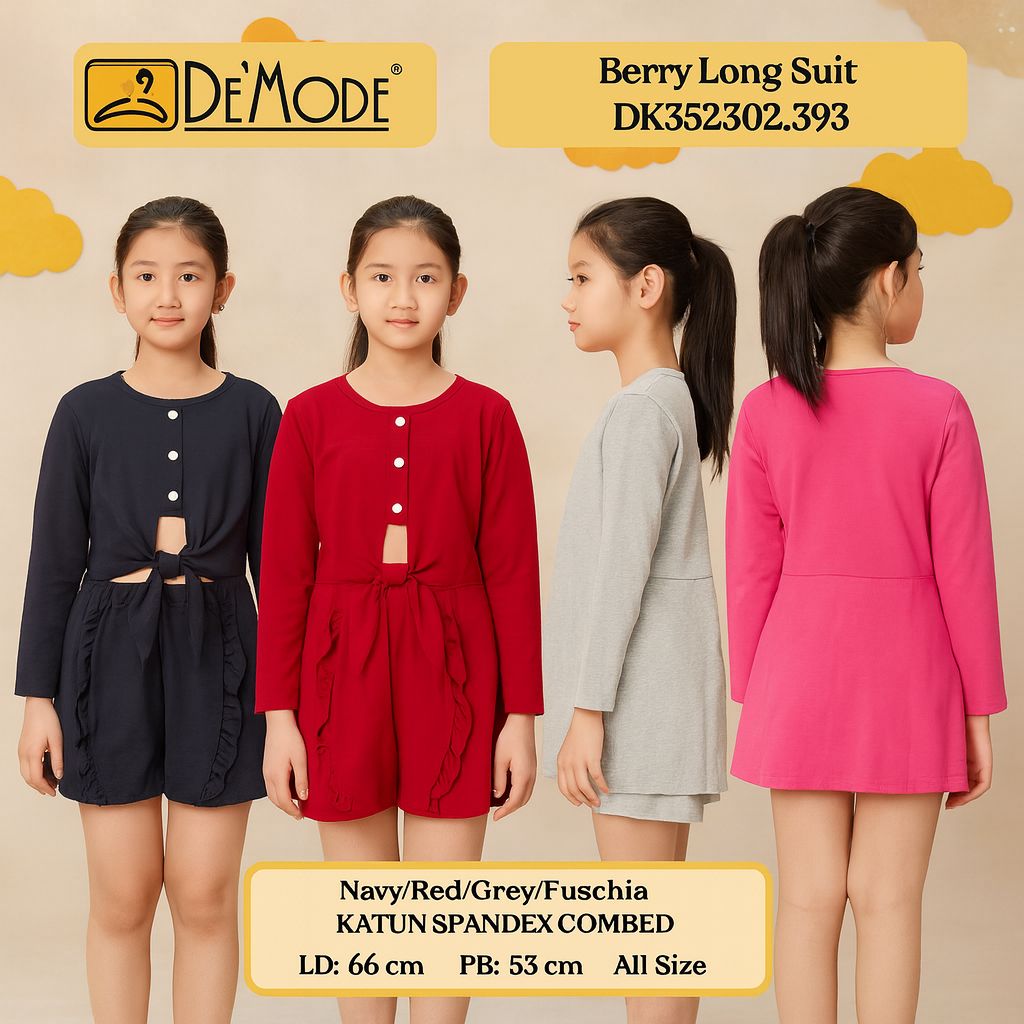 Berry Long  suit (2 piece) (DK393)