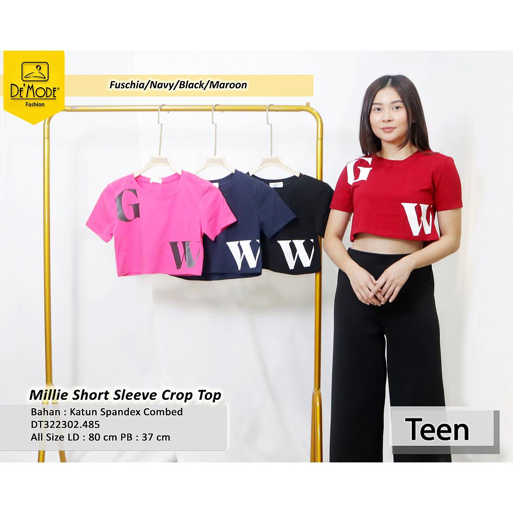Millie short sleeve crop top (DT485)