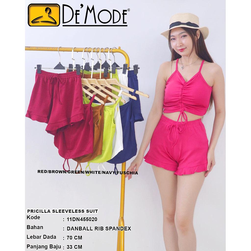 Pricilla Sleeveless Top Suit (2 piece) (DN455+DN020)