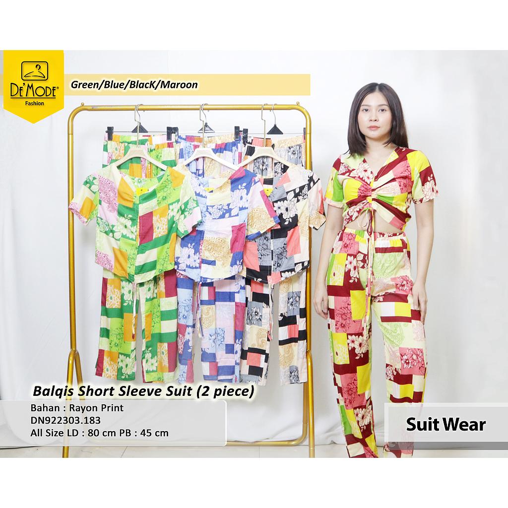BAlqis Short sleeve suit (2 piece) (DN183)