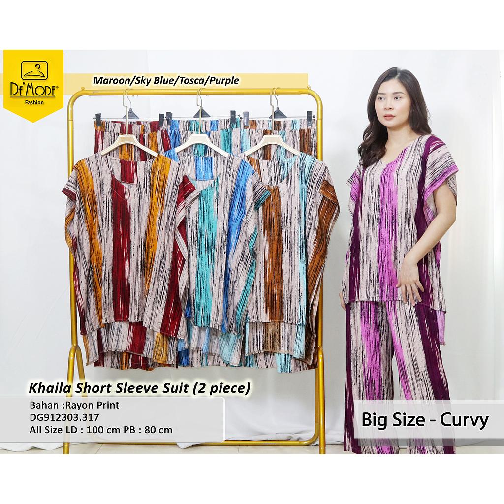  Khaila short sleeve suit (2 piece) (DG317)