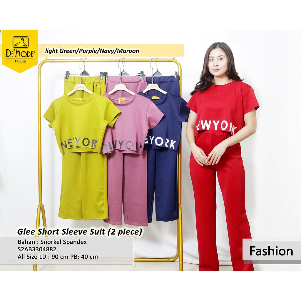 Glee shrot sleeve suit (2piece) (AB330+AB488)