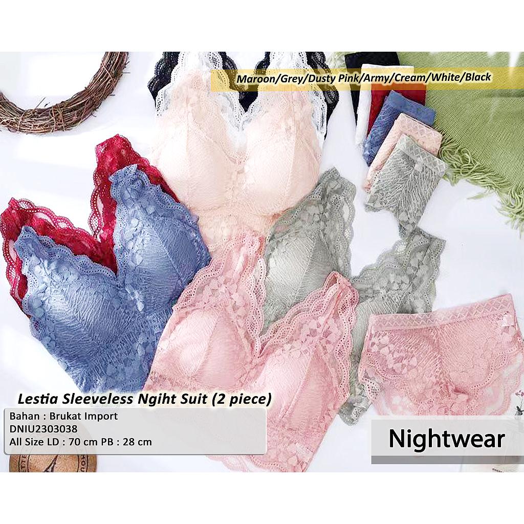 Lestia SleevelessNight Suit (2piece)