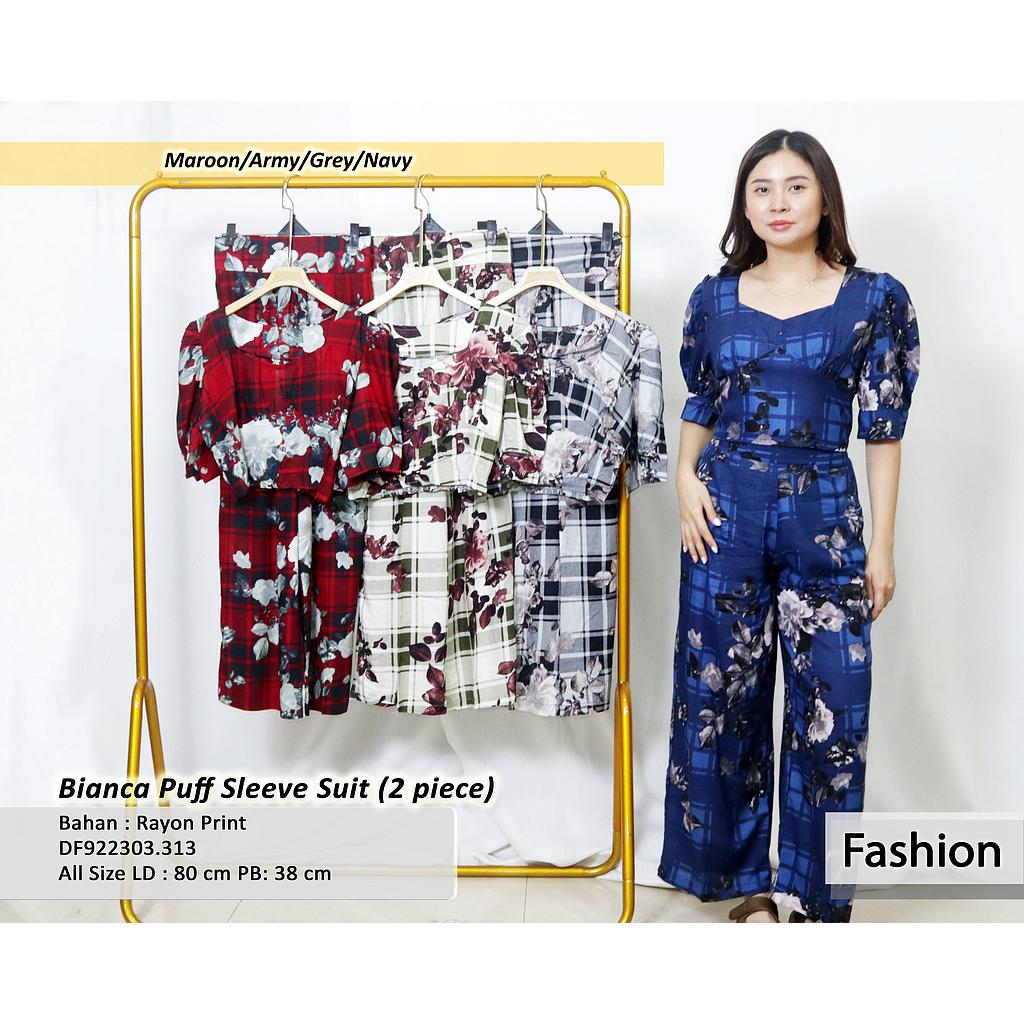 Bianca puff seleeve suit (2 piece) (DF313)