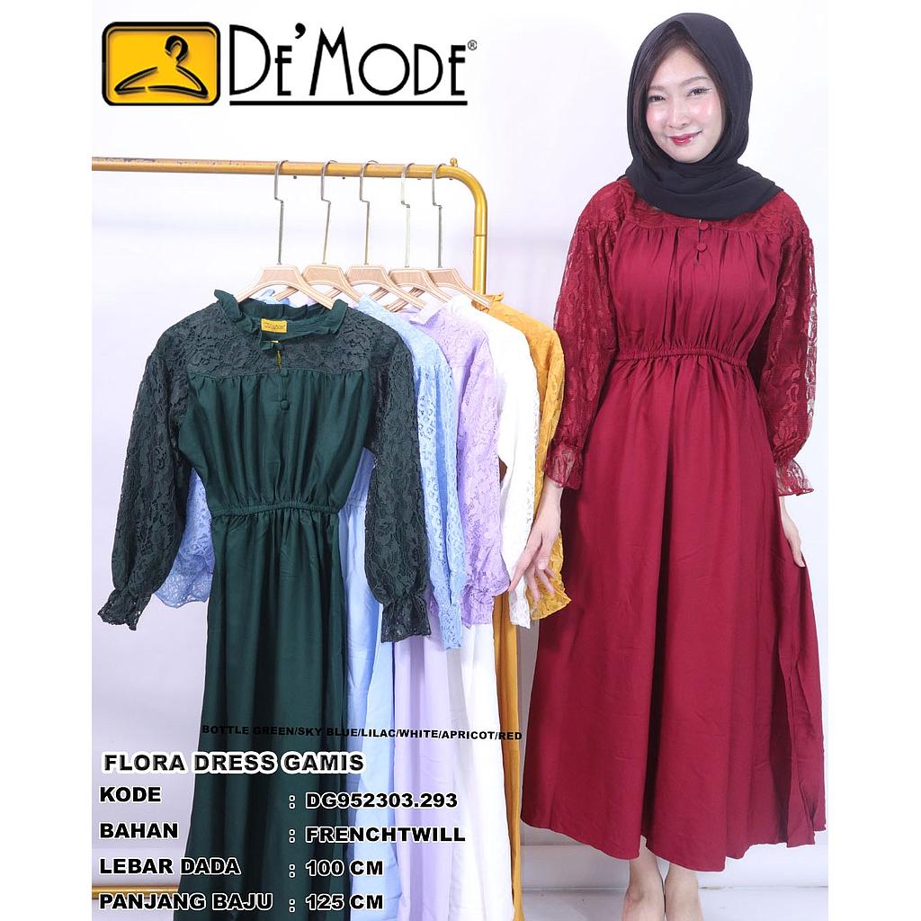 Flora dress gamis (DG293)