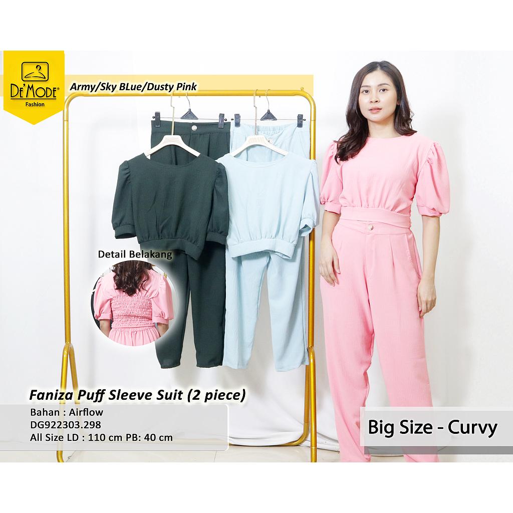 Faniza Puff sleeve suit (2piece) (DG298)