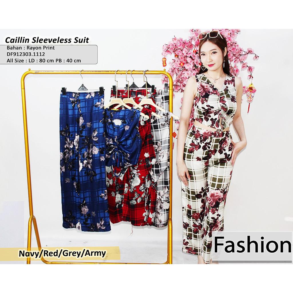 Caillin Sleeveless suit (2 piece )(DF111)