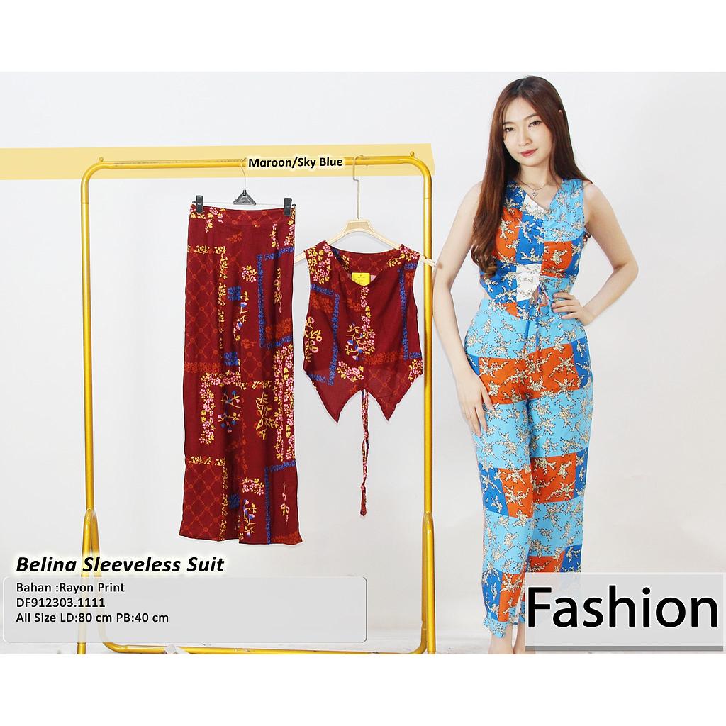 Belina Sleeveless suit (2 piece )(DF111)