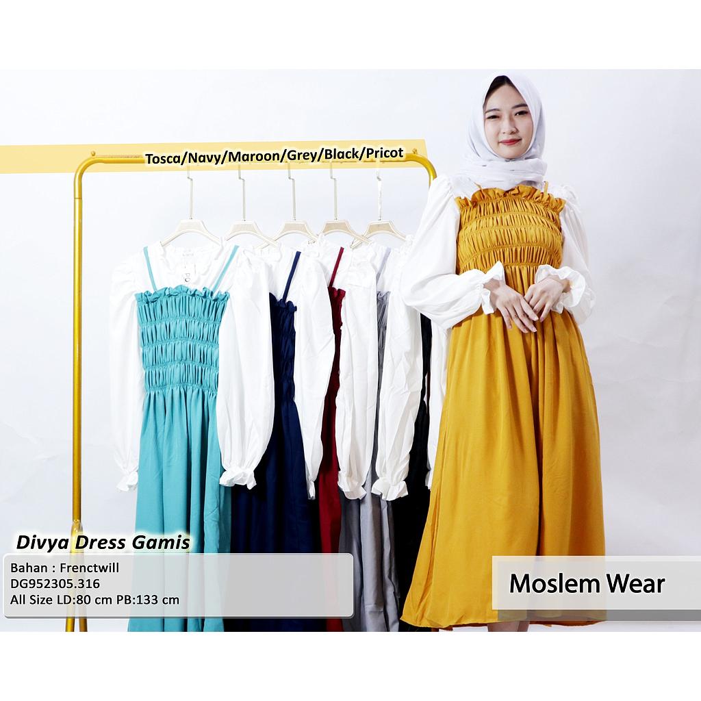 Divya dress gamis (DG316)