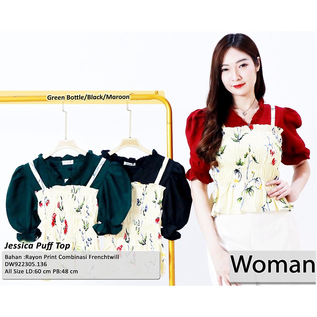 jessica puff top(DW136)