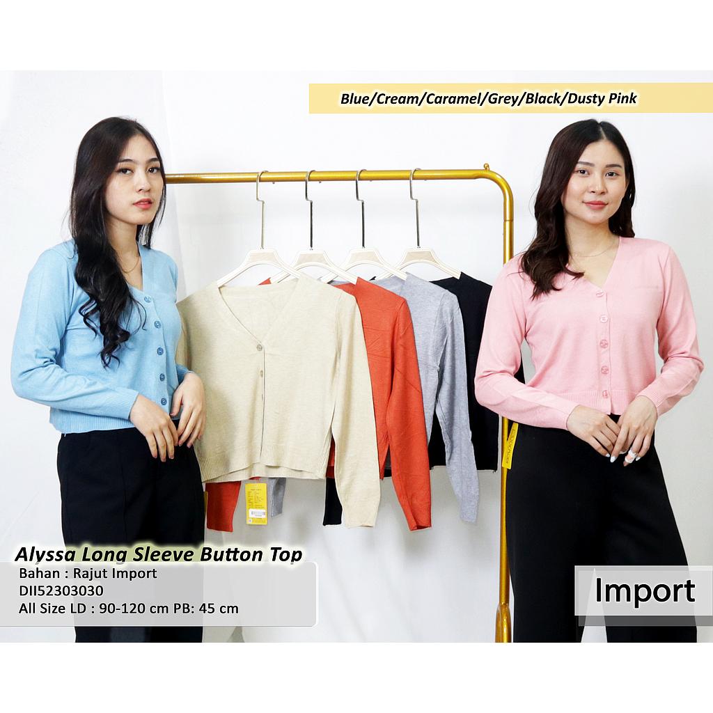 Alyssa Long Sleeve Button Top
