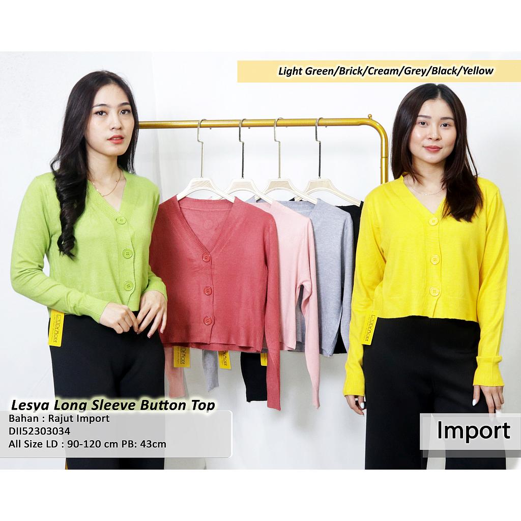 Lesya Long Sleeve Button Top
