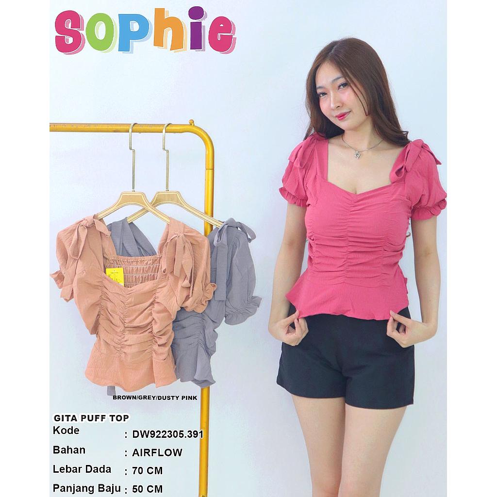  Gita puff  top (DW391)