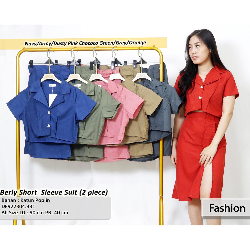 berly short sleeve suit (2 piece) (DF331)