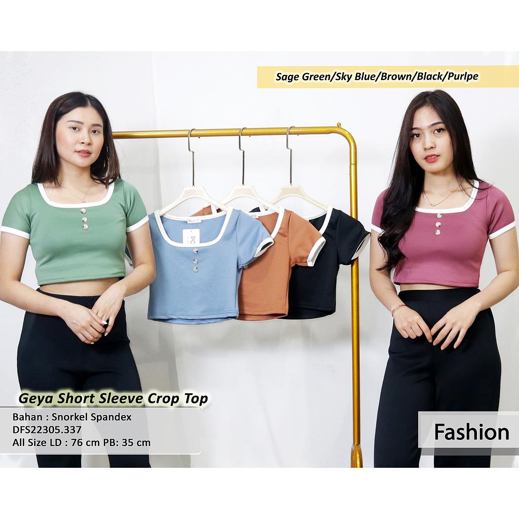 Geya short sleeve crop top (DF337)