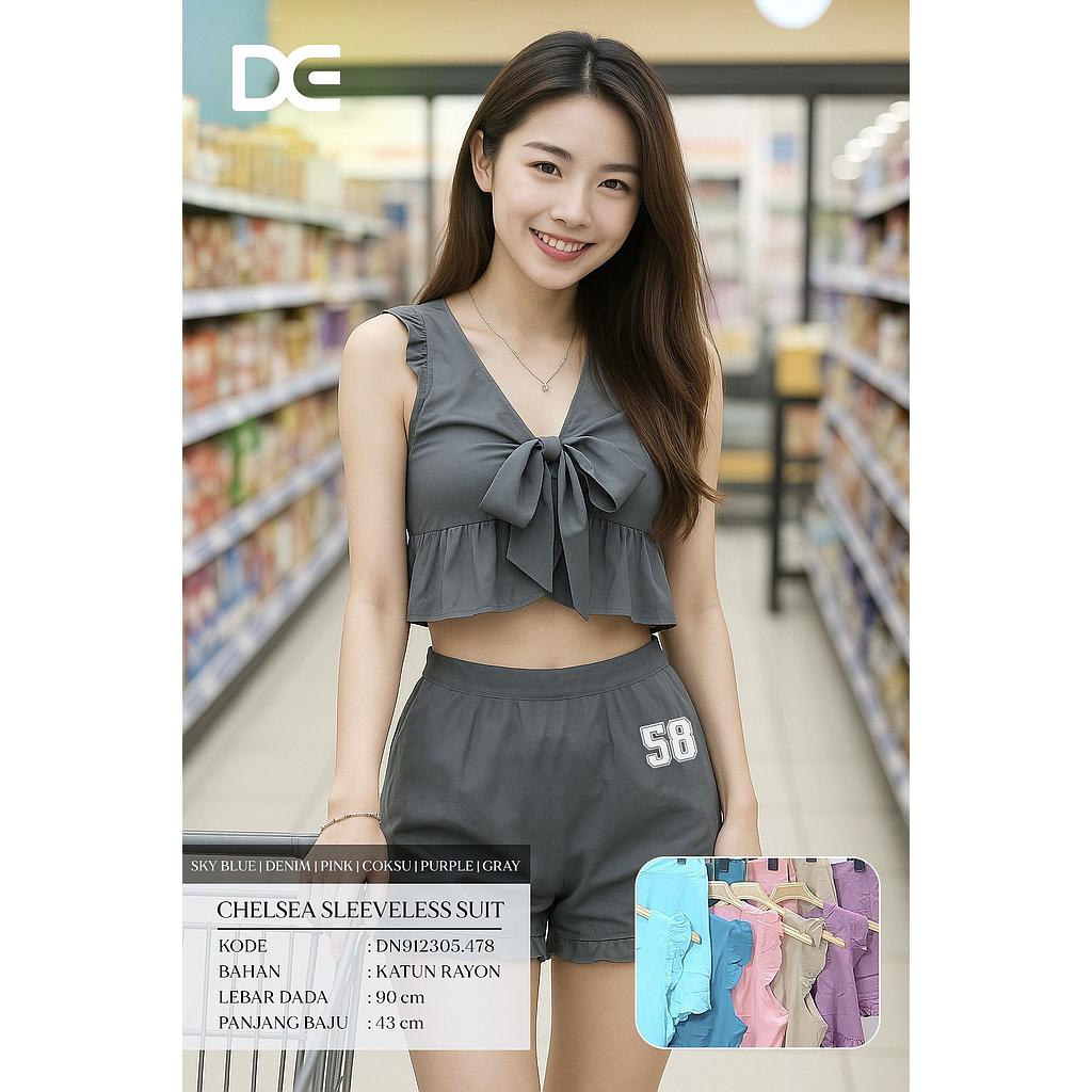 Chelsea Sleeveless Suit (2 piece) (DN478)