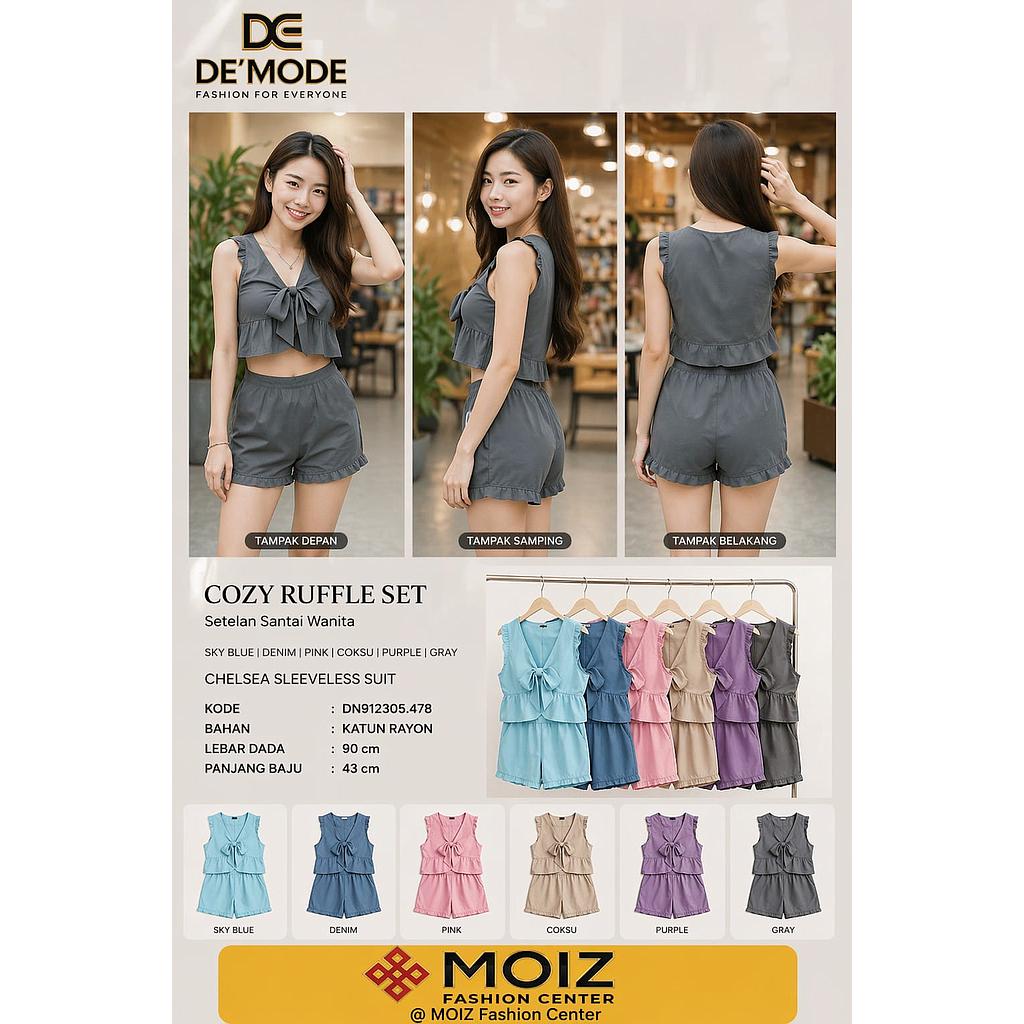 Chelsea Sleeveless Suit (2 piece) (DN478)