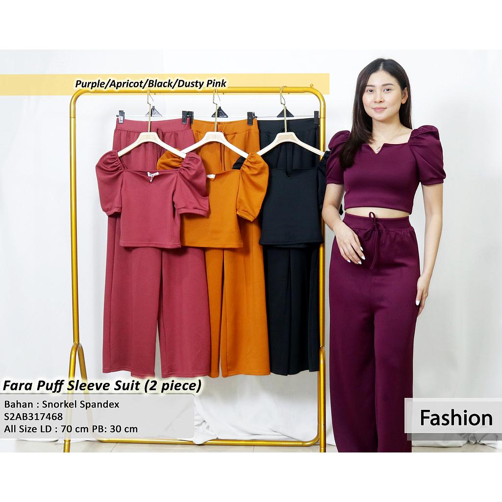 Fara Puff Sleeve Suit (2 piece) (AB317+AB468)