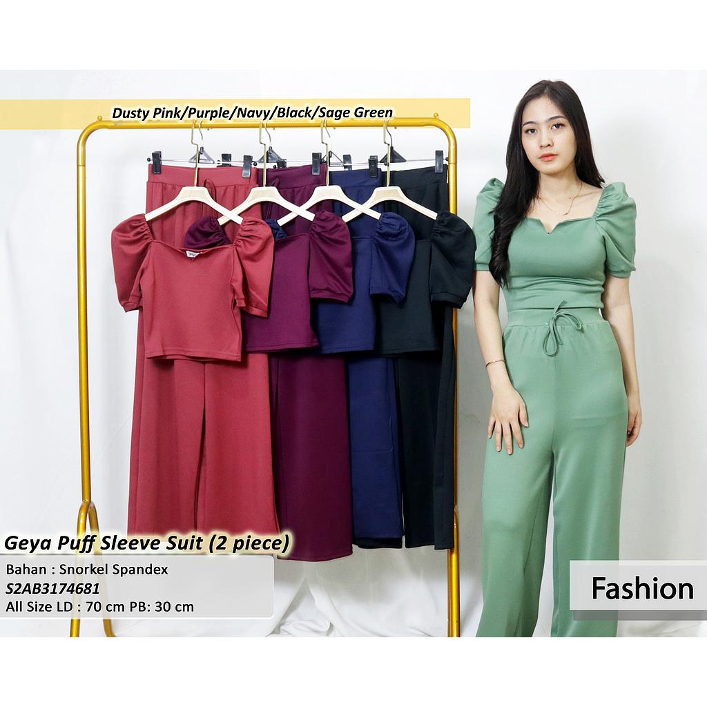 Geya puff suit (2piece)) (AB317+AB468)