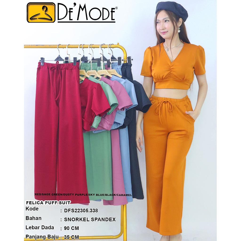 Felica puff Suit (2 piece)(DF338)