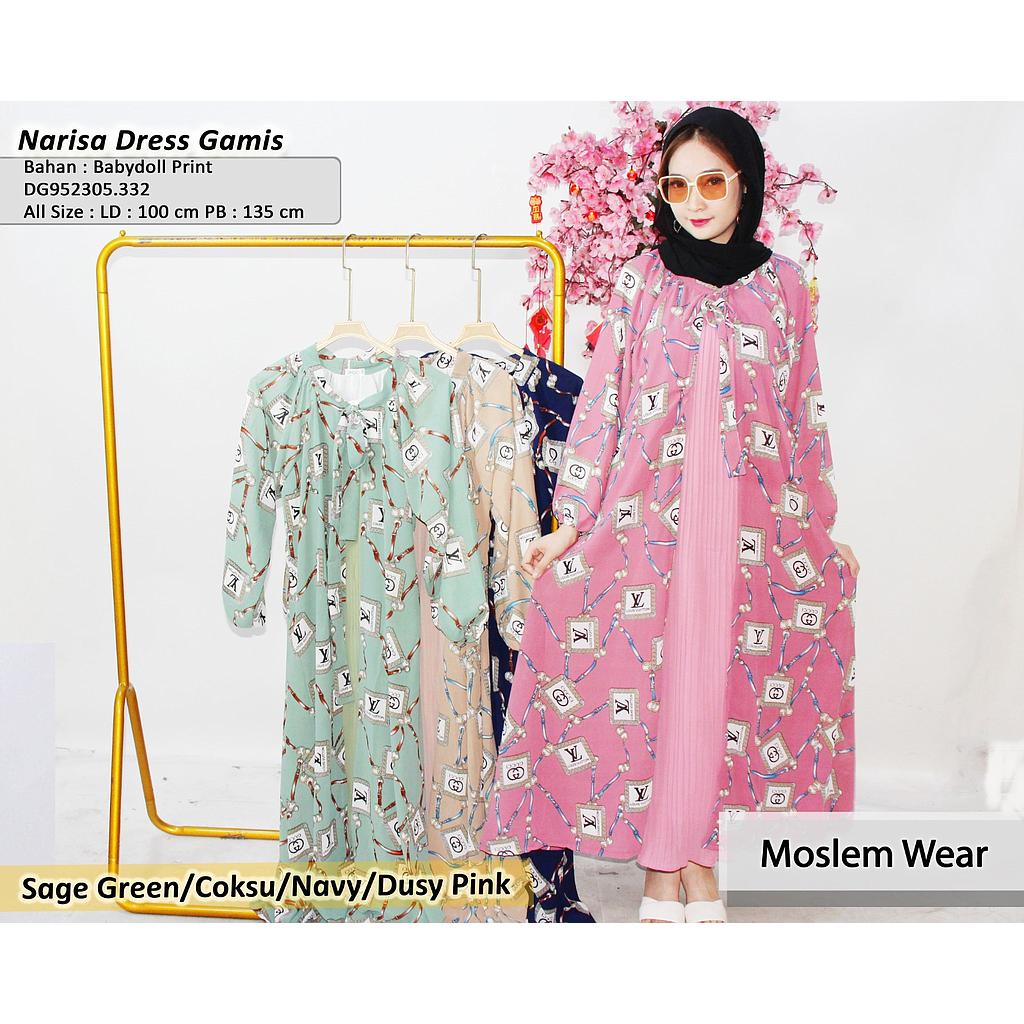 Narisa dress gamis  (DG332)