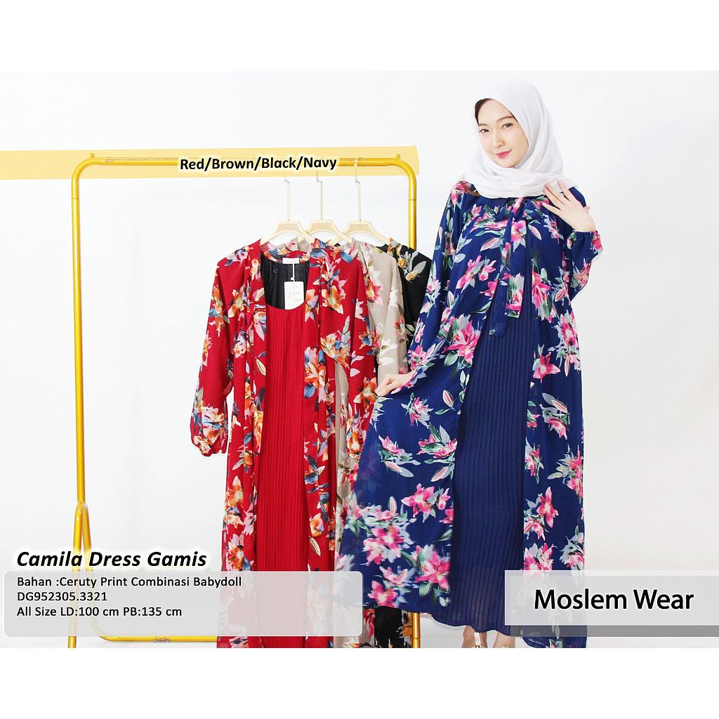 Camila dress gamis (DG332)